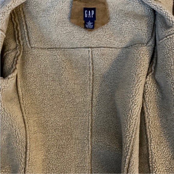 Gap Tan Suede Coat with Hood - Size Small - Picture 15 of 16